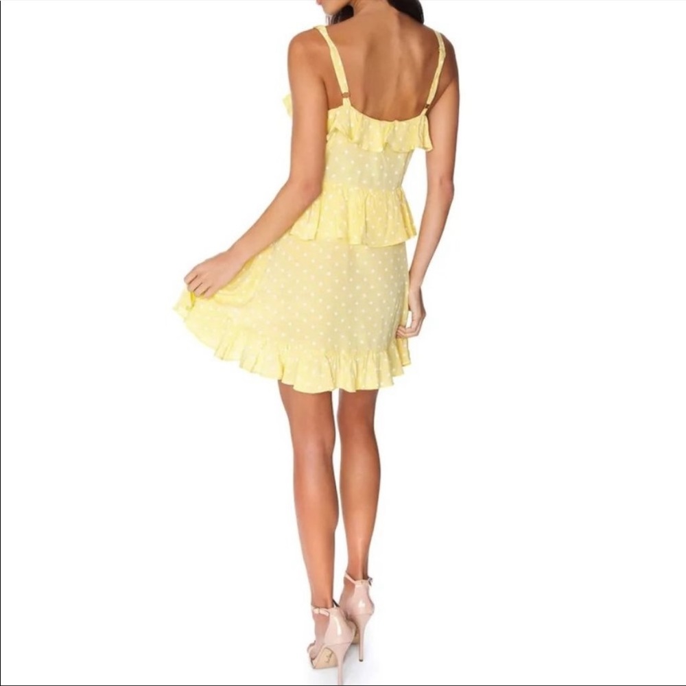 For Love and Lemons Yellow Mini Dress